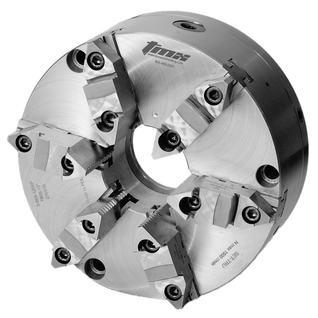 TMX 6-Jaw (2pc) SET-TRU™ Self-Centering Scroll Chuck with Fine