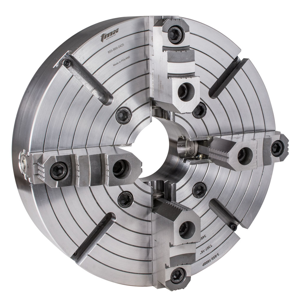 TMX Lathe Chuck, 4-Jaw, 10in - 3-855-1000P| Penn Tool Co., Inc