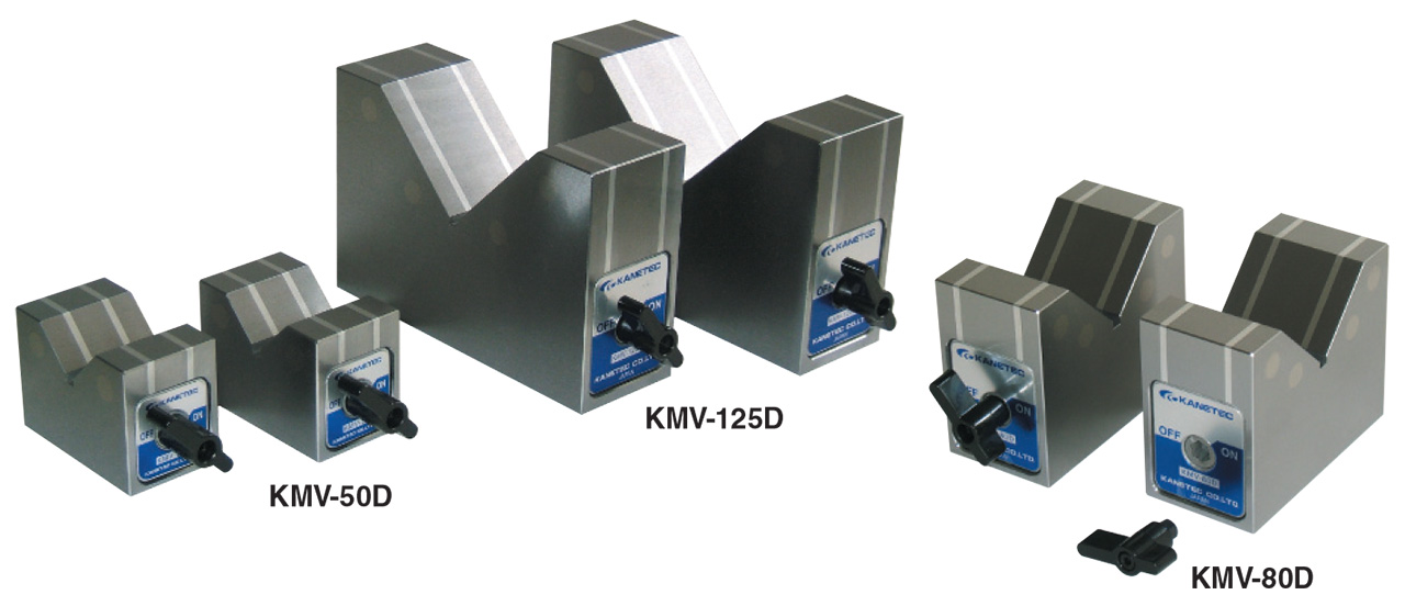 Kanetec Model KMV Magnetic V-Blocks, 230N (Pair) KMV-125 Penn Tool Co.,  Inc