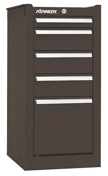 Kennedy K2000 5-Drawer Side Cabinet, Brown Wrinkle - 205XB| Penn