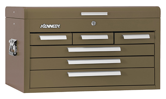 Kennedy 26 6-Drawer Mechanics Chest, Brown Wrinkle - 266B - Penn Tool Co.,  Inc