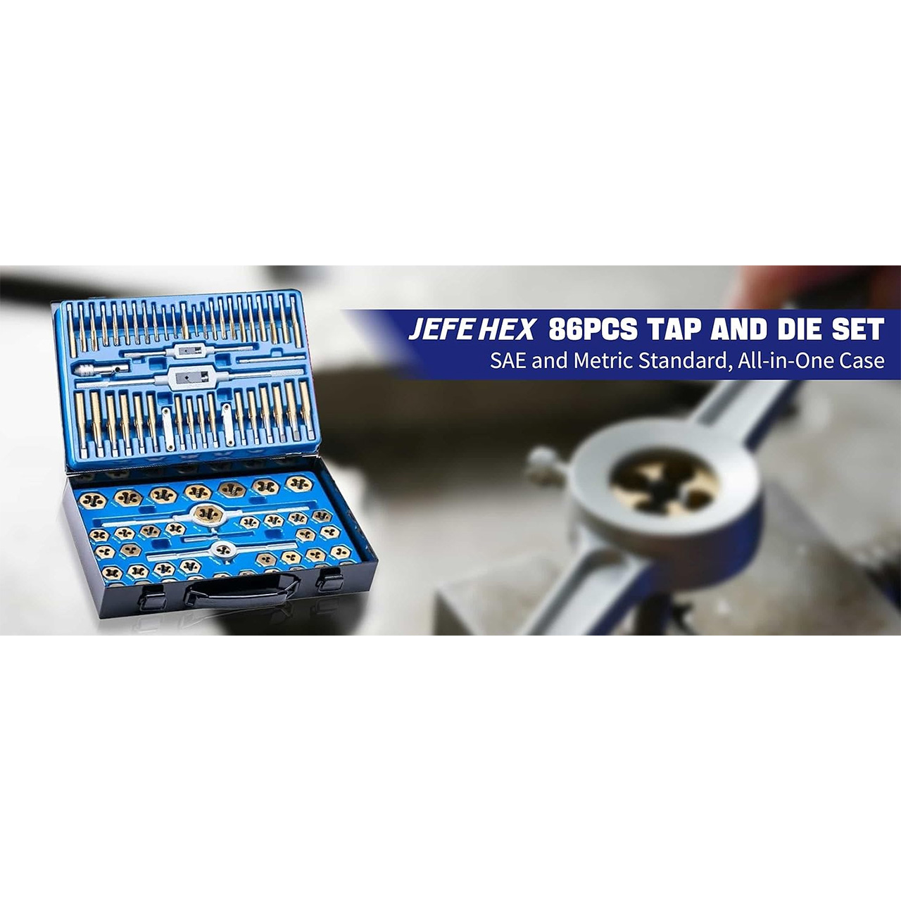 JEFE HEX Handree 86 Pcs Tap and Die Set - JH707086 | Penn Tool Co.
