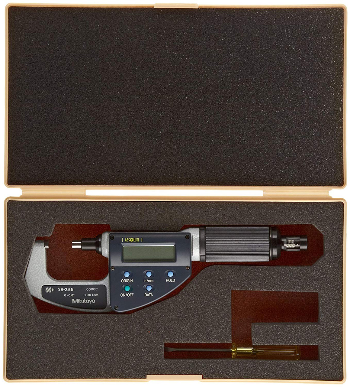 Mitutoyo ABSOLUTE Digimatic Micrometer with Adjustable
