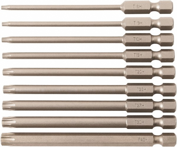 Wiha 9 Piece, Bit Set 1/4