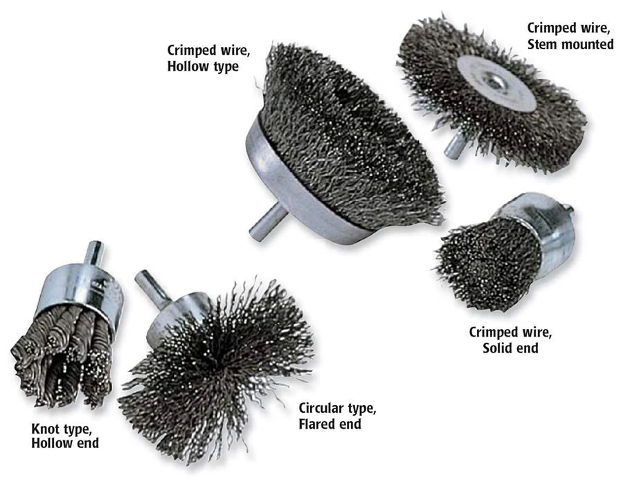 Felton Knotted Wire End Brushes - Pack Of 10 For Heavy-Duty Deburring & Cleaning