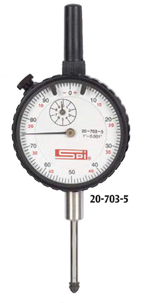 SPI Standard Dial Indicator, 1.000