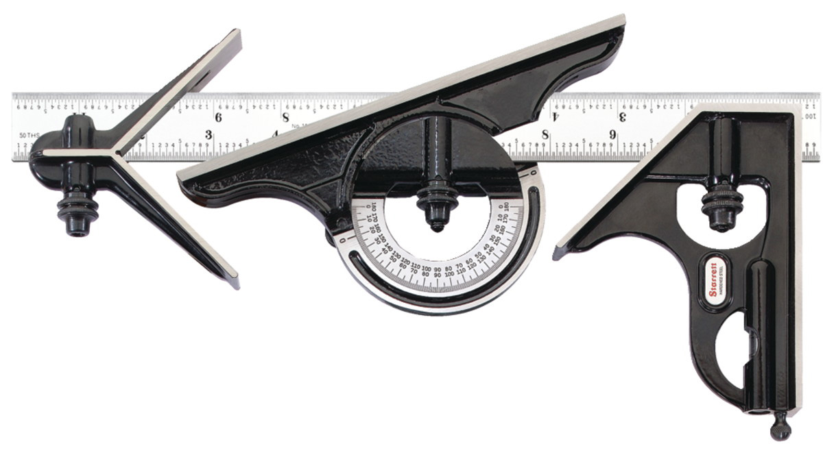 Squadra Combinata Starrett C9-12-4R - 30.5 Cm Con Teste In Ghisa E Goniometro - Foto 12