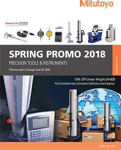 Mitutoyo Spring Promo 2018