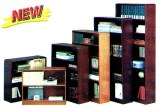 Wood Bookcase, Medium Oak, 3 Shelves - 91-668-4| Penn Tool Co., Inc