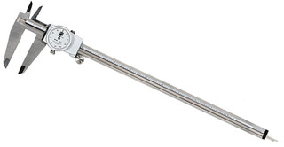 TESA Brown & Sharpe White Face Dial Caliper, 0 - 12" Range - 599-579-12 ...