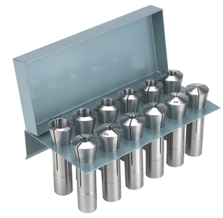 Precise 12 Piece R8 Collet Set and & R8-R12 Rack, 1/8