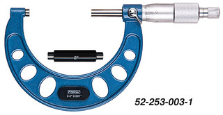 Fowler 52-253-102-1 Outside Inch Micrometer - 1-2" Range, 0.0001" Accuracy, Ratchet Stop