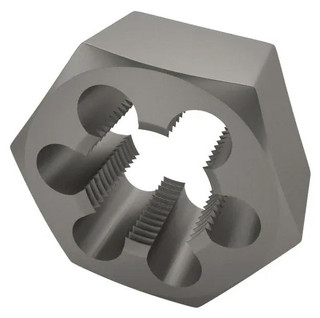 Century Drill And Tool 95624 Metric Carbon Steel Hex Die,16.0x1.50mm