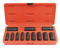 Sunex 12 Piece 3/8" Drive 12 Point Deep Impact Socket Set 5/16-1 ...