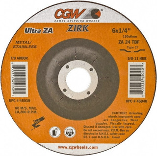 CGW Abrasives 24 Grit, 4-1/2