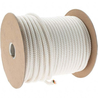 Value Collection 100 ft. Length Nylon Solid Braid Rope 1/4 Diam, 135 Lb  Capacity WS-MH-FIBR-125 - 45901337 - Penn Tool Co., Inc