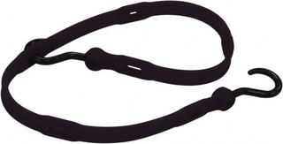 The Perfect Bungee Adjustable Bungee Strap with Molded Nylon Hook End 36  OAL, Black AS36BK - 54645437