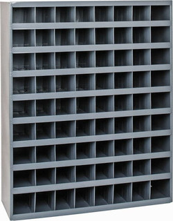 Durham 72 Bin Bin Shelving Unit with Openings 33-3/4 Inch Overall Width ...