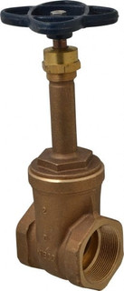 NIBCO 1-1/2" Pipe, Class 125, Threaded Bronze Solid Wedge Rising Stem
