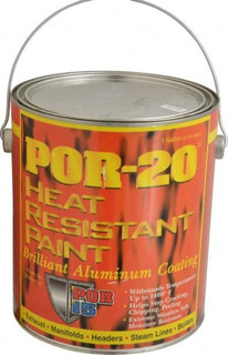 POR-15 1 Gal Flat Black Automotive Heat Resistant Paint 1,200°F Max Temp,  Comes in Can with Handle 44101 - 59505859 - Penn Tool Co., Inc