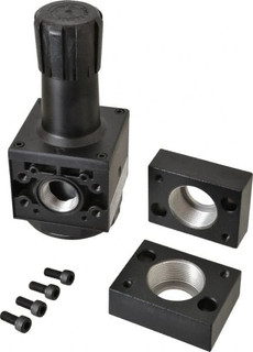 Parker Hannifin 1-1/2 NPT 2 - 125 psi Heavy-Duty Aluminum Regulator 250 ...