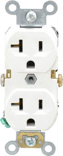Lot De 10 Prises Murales Duplex Leviton BR20-W 20A 125V Blanc - Auto-mise à La Terre