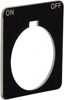 Schneider Electric Square, Plastic Legend Plate - On-Off Black ...