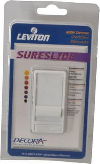 Leviton 1 Pole, 120 VAC, Residential Grade Rocker Dimmer Three Way ...