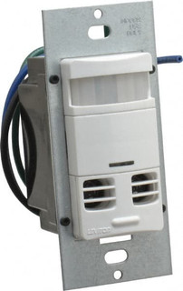 Leviton 2,400 Square Ft. Coverage, Infrared and Ultrasonic Occupancy ...
