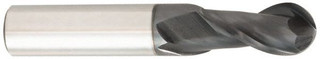 Accupro 0.0394 Diam, 0.117 LOC, 4 Flute Solid Carbide Ball End Mill