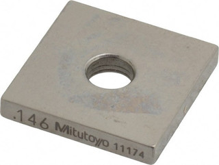 Mitutoyo 1" Square Steel Gage Block, Grade 0 – Includes Certificate Of Accuracy (614201-531)