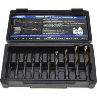 Value Collection #6-32 to 1/2-13 UNC, High Speed Steel Combination ...
