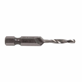 Greenlee Combination Drill Tap: #6-32, 2B, 2 Flutes, High Speed Steel 1 ...
