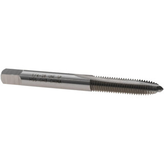 Value Collection Spiral Point Tap: 1/4-28 UNF, 2 Flutes, Plug, 3B Class ...