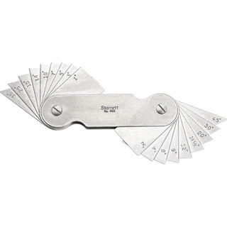 Starrett Spring Angle Chart.pdf Starrett 18 Piece Spring Steel Angle Gage Set 2 to 45° Primary Angle ...