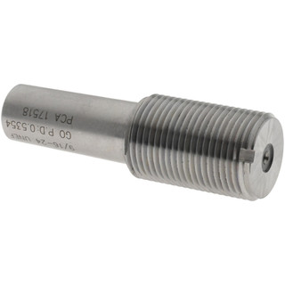 SPI Plug Thread Gage: 9/16-24 Thread, 6H Class, Single End, Go Steel ...