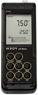 Hanna Instruments -2 to 16 pH, pH/mV/Temp Meter -4 to 248°F, BNC Double ...