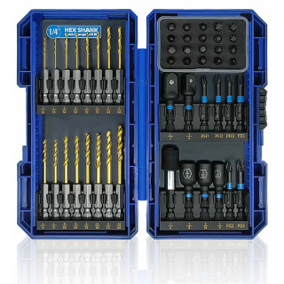 邦楽 HF International Be / Trinkets & Things JEFE HEX Handree 48-piece Hex Shank Impact Drill and Screwdriver