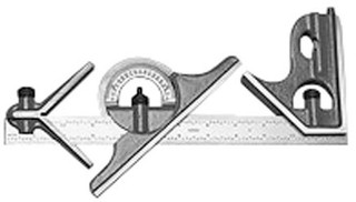 Precise 4 Piece Combination Square Set, 12" With 4R Graduation - CSS ...