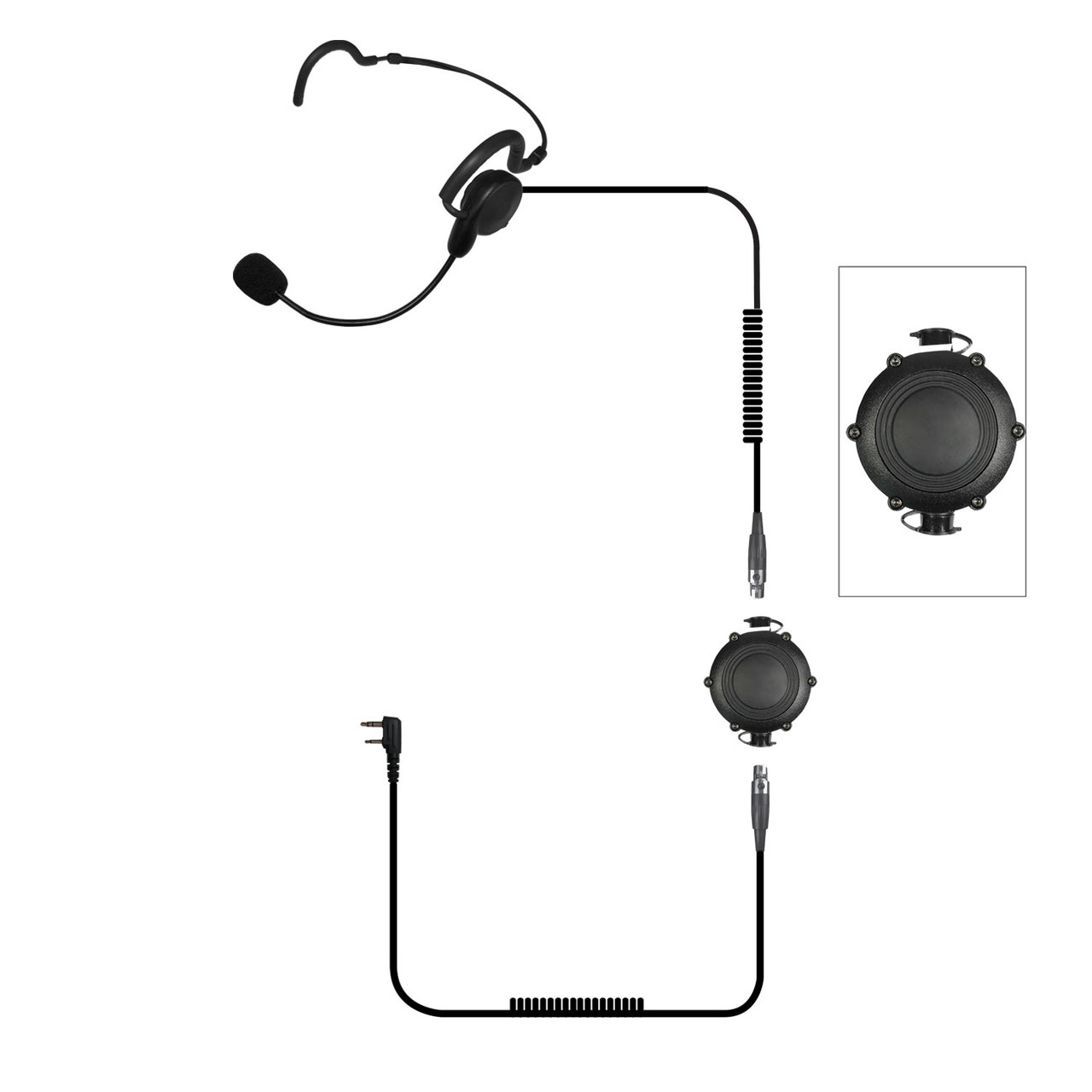 CQB-MOD Waterproof Close Quarters Battle Headset | Code Red
