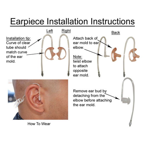 Black Semi-Custom Ear Insert EarMold - Molded Earpiece - Select your size Black Semi-Custom Ear Insert EarMold - Molded Earpiece - Select your size