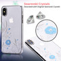 iPhone X/XS - Crystal Petunia case - Silver