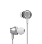 Metal In-ear Wired Earphone with Remote and Mic - Silver