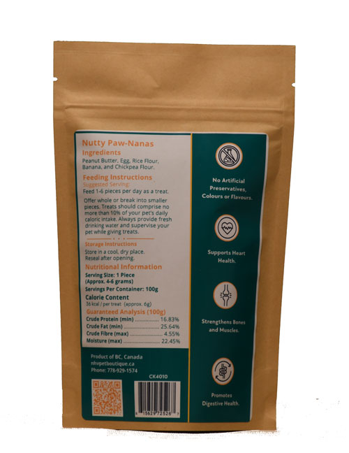 Nutty Paw-Nanas Peanut Butter Cookies for Dogs Nutty Paw-Nanas Peanut Butter Cookies for Dogs
