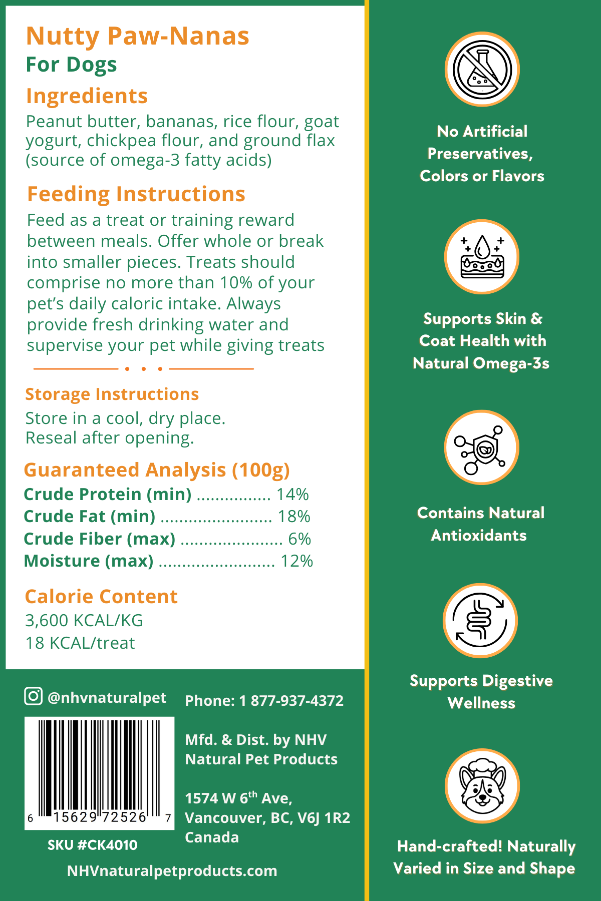 Nutty Paw-Nanas Peanut Butter Cookies for Dogs