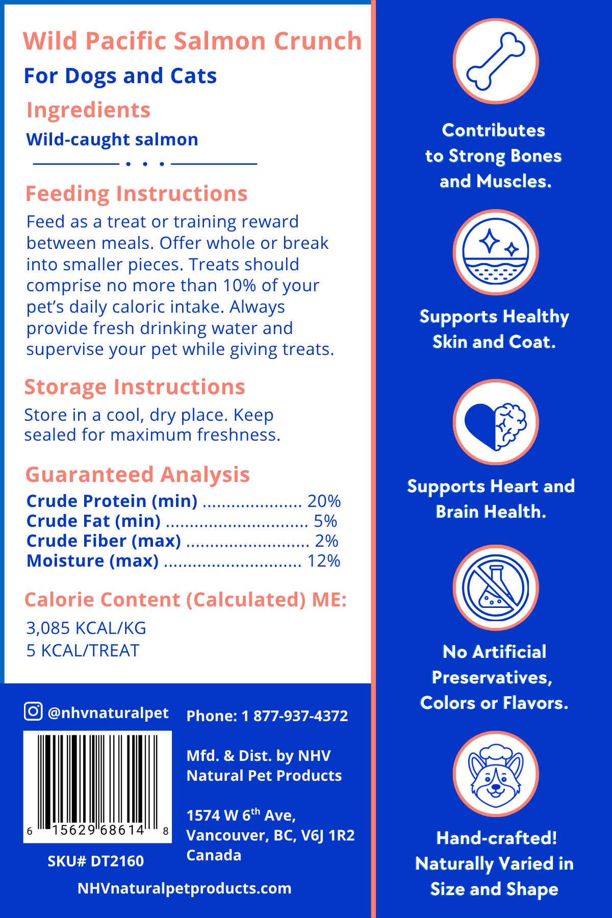 salmon treats nutrition facts