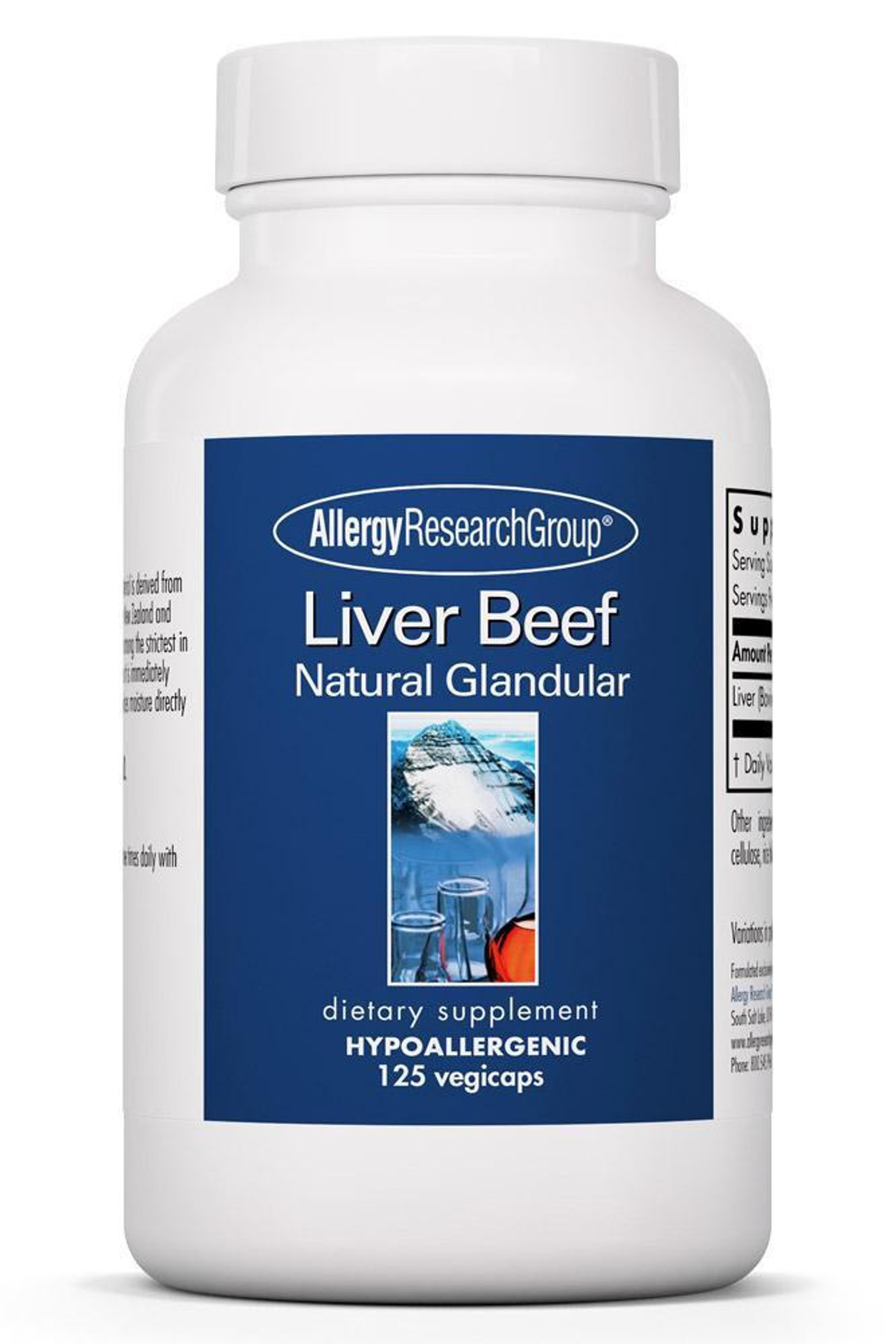 Liver Beef Natural Glandular 125 Caps