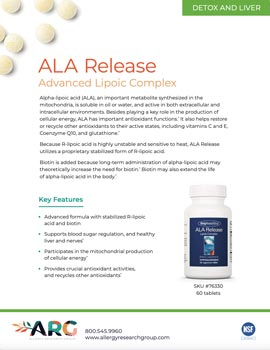 ALA Release Product Sheet