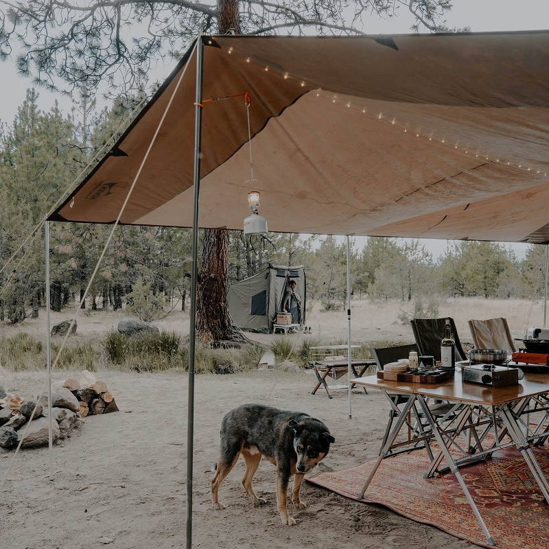 テント・タープ MAC ONE Recta tarp L Ranger Coyote Recta Tarp HD Pro. Set in Large - Tarps - Snow Peak | Snow Peak