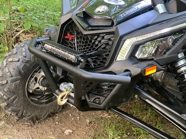 Can-Am Maverick X3 / X3 MAX "BALLISTIC" Front Bumper with Winch Mount by EMP 14385-EMX